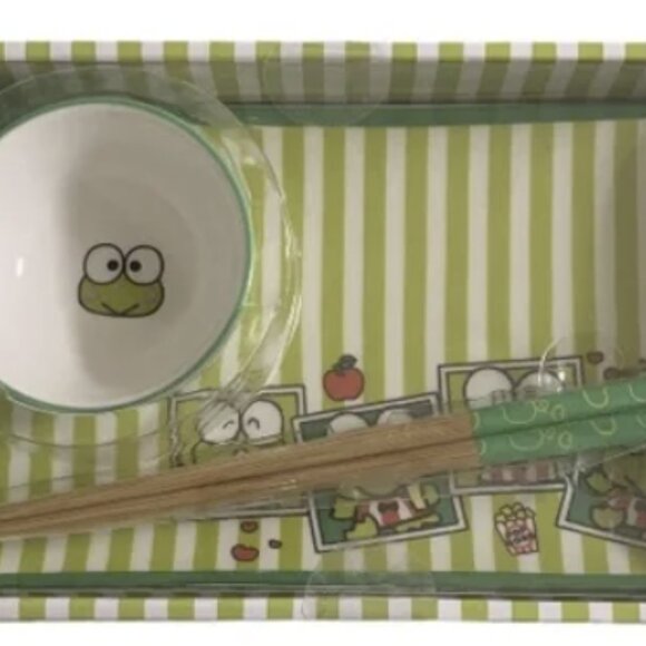 Keroppi Ceramic Sushi Plate Set - Picture 2 of 3